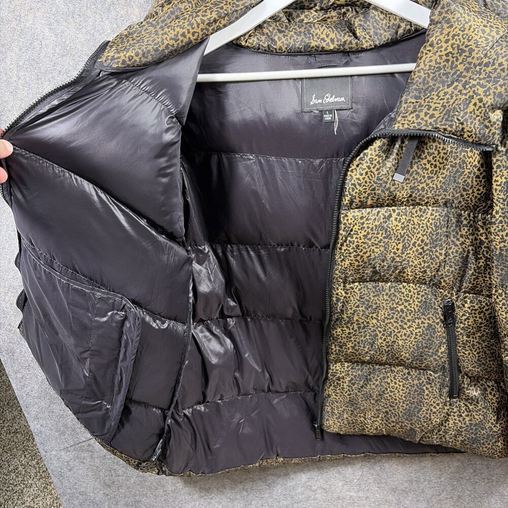 Sam Edelman leopard-printed Puffer Jacket | Large - Picture 8 of 12